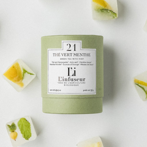 thé vert menthe l'infuseur été glaçons