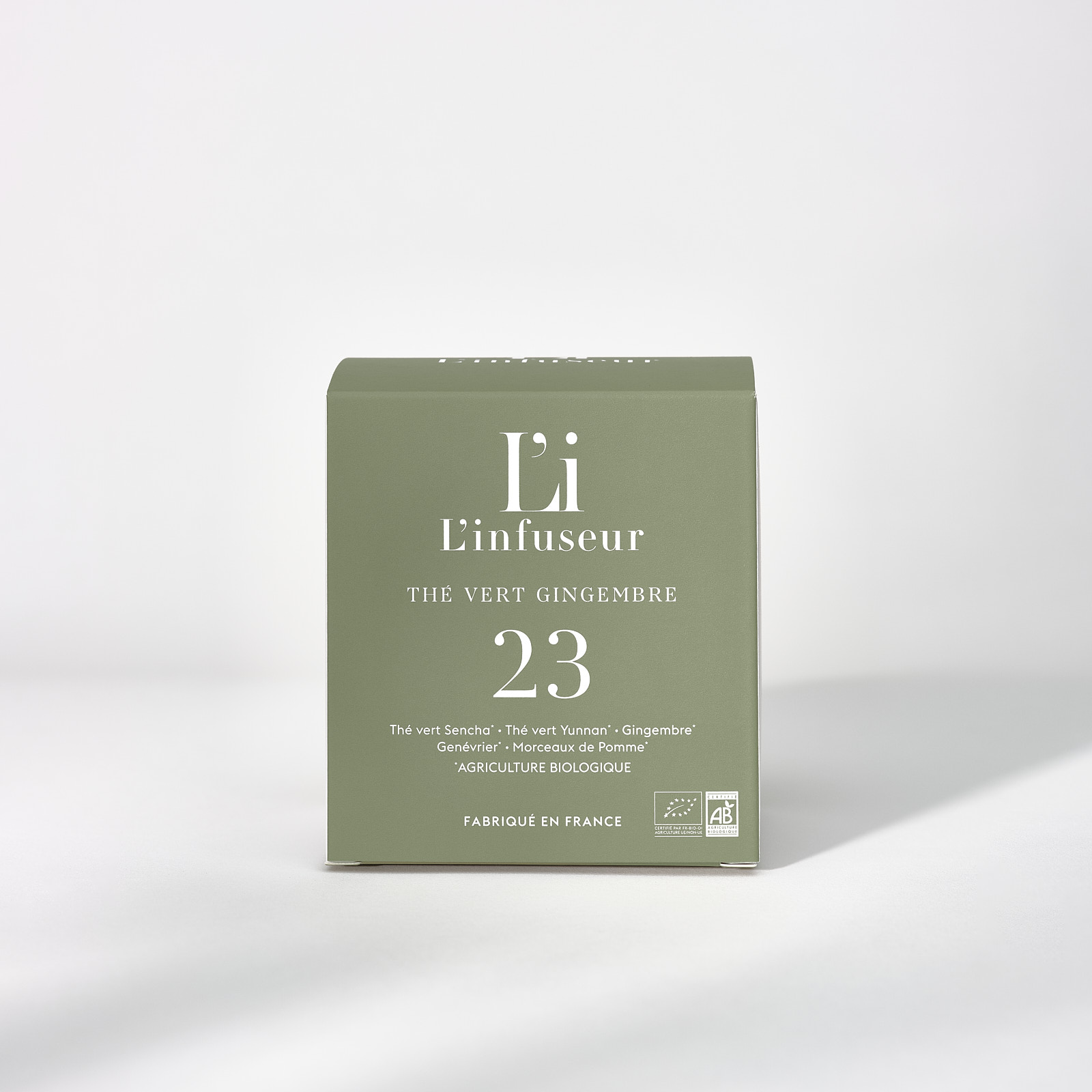 grüntee ingwer beutel l'infuseur