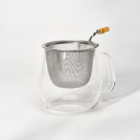 infuseur a thé tasse en verre l'infuseur