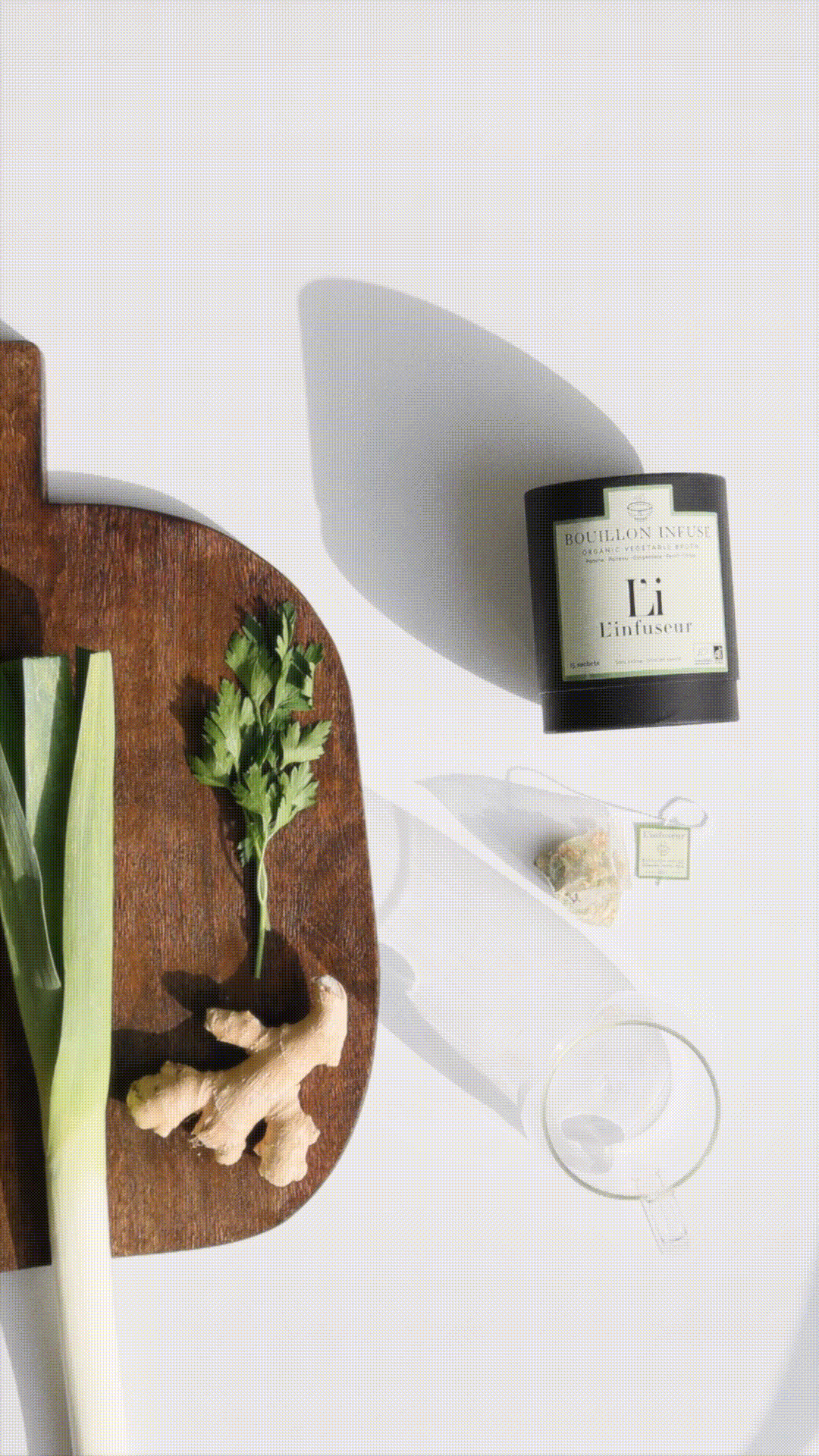 bouillon infusé poireau gingembre Linfuseur